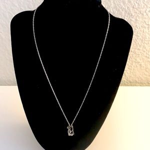 Diamond accented sterling silver penguin pendant